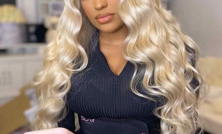 Blonde lace front wigs