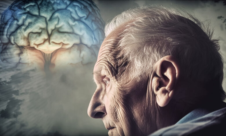 Memory loss, dementia and alzheimer concept, created with Genera
