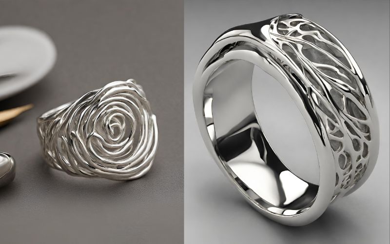 sterling silver rings, silver rings, rings made of sterling silver
