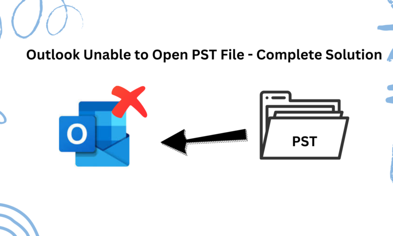 Outlook unable to open PST file