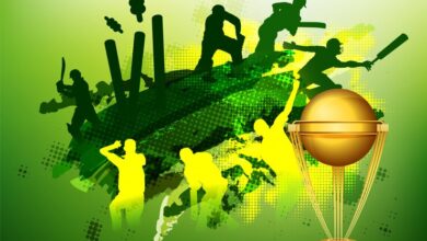 green cricket sports background with illustration players golden trophy cup 1302 5494 WingsMyPost