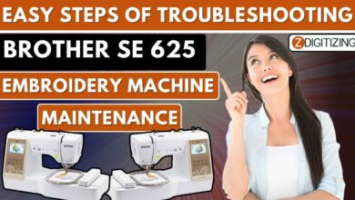 Easy steps of troubleshooting Brother SE 625 embroidery machine & Maintenance
