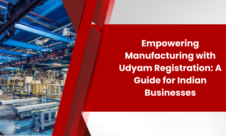 Empowering Manufacturing with Udyam Registration: A Guide for Indian Businesses