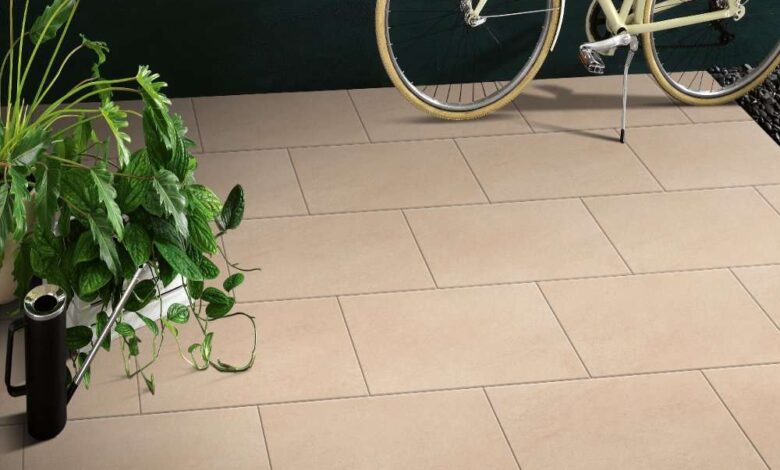 Hammerstone Beige porcelain paving WingsMyPost