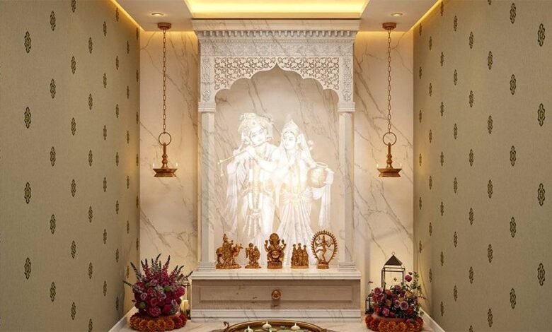 corian marble mandir