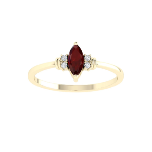 Dainty Marquise Ruby Ring