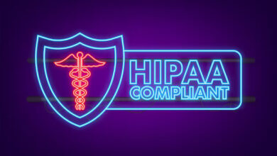 hipaa compliant checkmark neon icon vector design 100456 9325 WingsMyPost