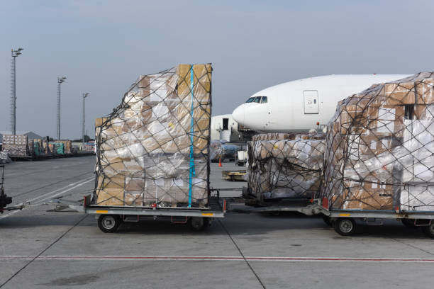 Cargo airplane loading