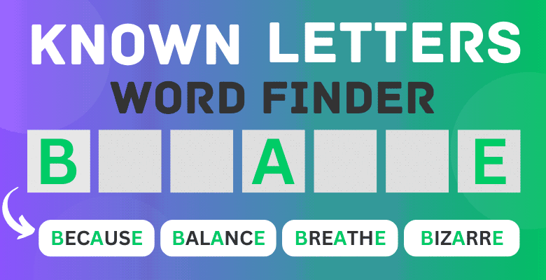 5 Letter Words Finder